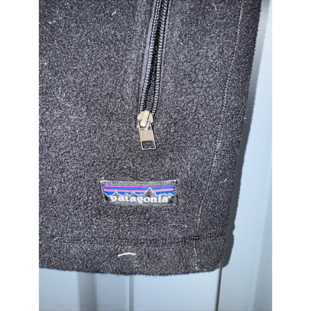 Patagonia Synchilla Vest‎ Mens black Fleece Full Zip Jacket Size XL - Picture 2 of 9